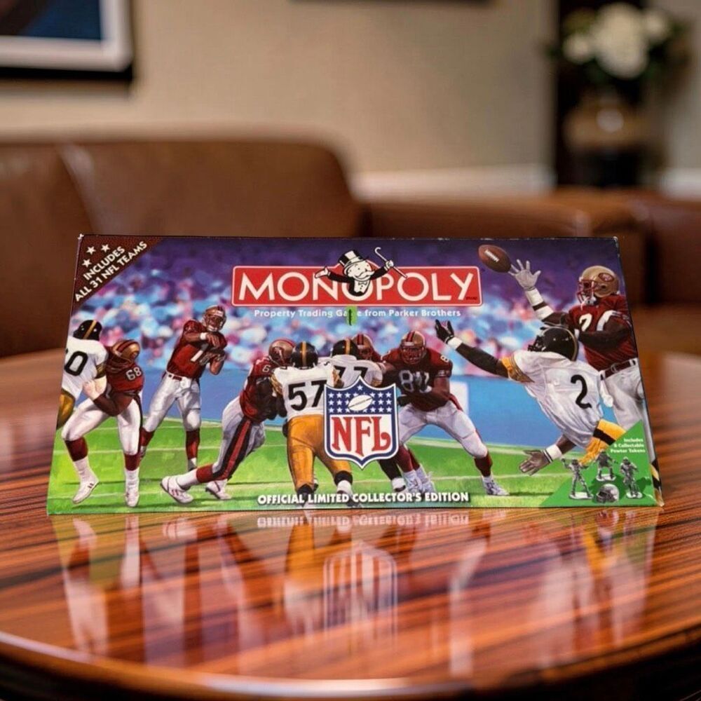 NEW Monopoly NFL Official Limited Collector's Edition Complete Open Box
